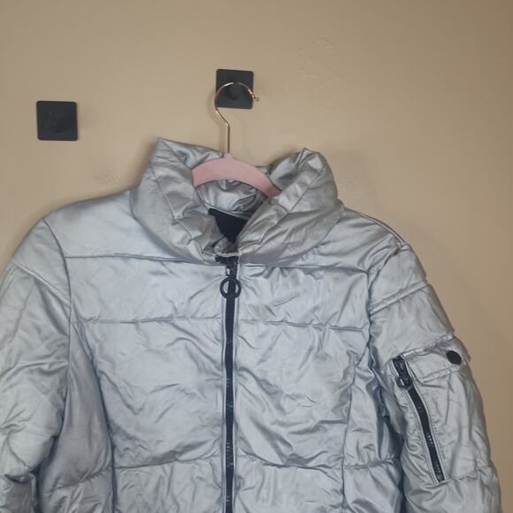 Noize Silver Lexi Puffer Coat Size M - Picture 2 of 10